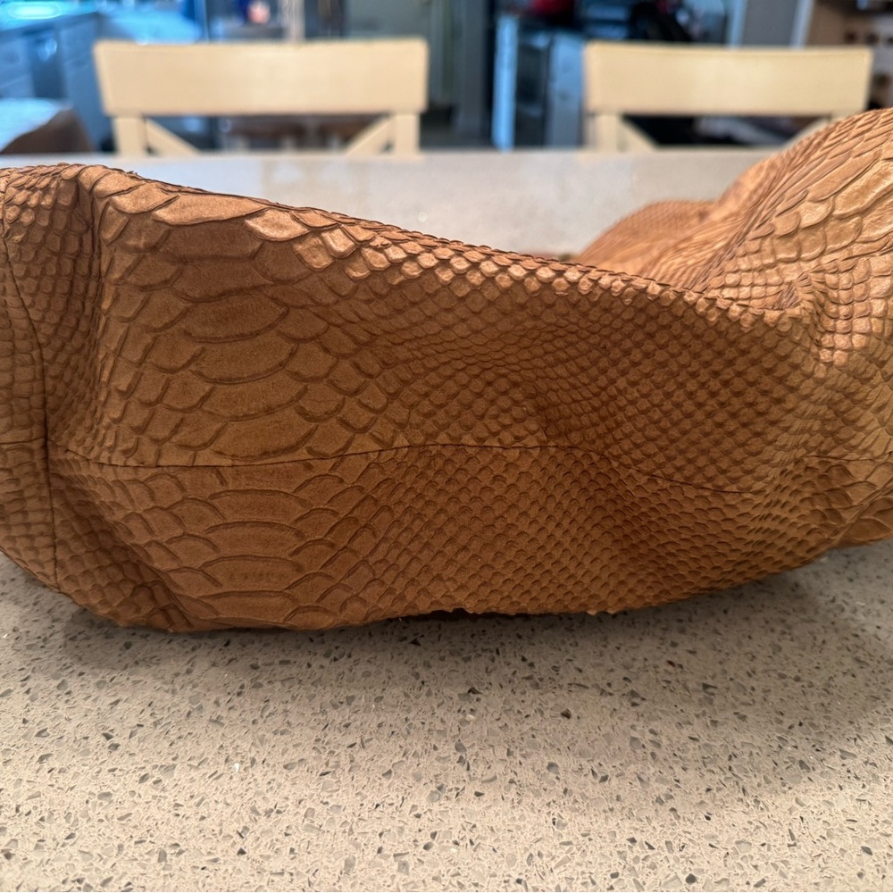 Coach Genuine Python Tan Shoulder Bag - Picture 7 of 9